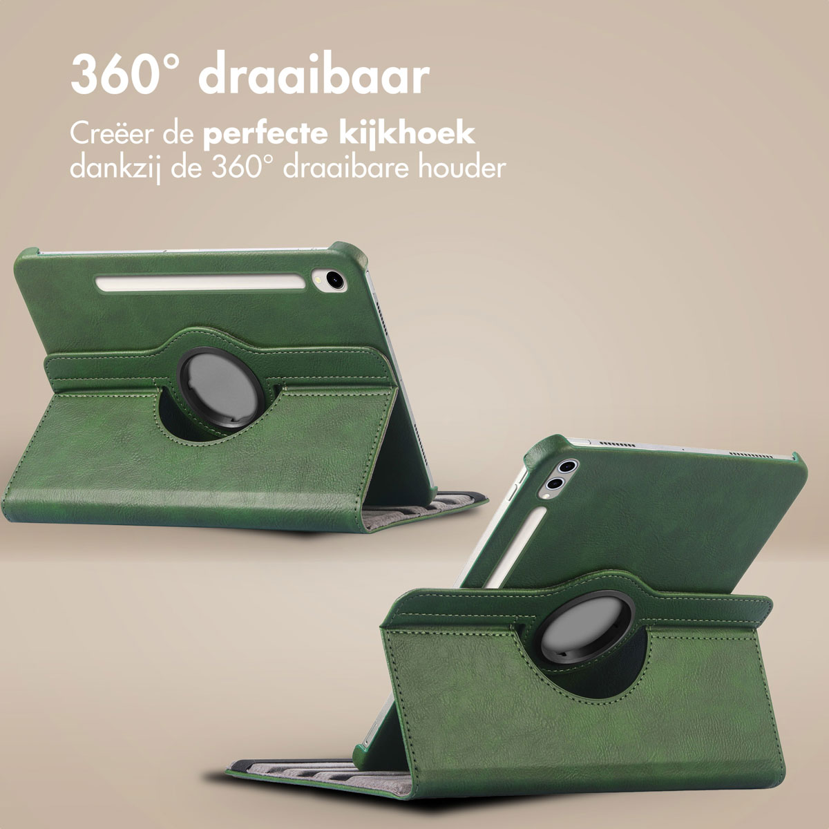 IMOSHION 360° Draaibare Bookcase - Protective case 12.4 in Green