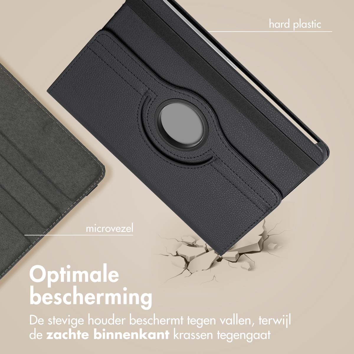IMOSHION 360° Draaibare Bookcase - Tablet Case 11 in Black
