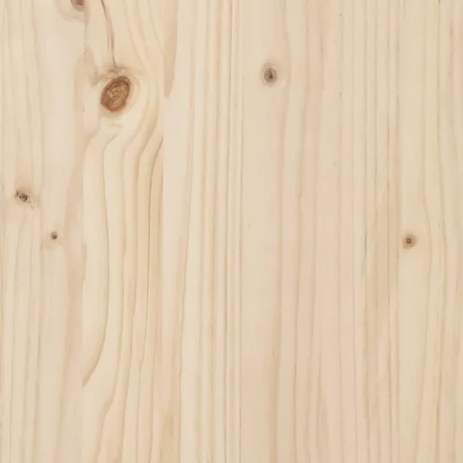 Nahaufnahme von hellen Holzplanken. Vertikale Maserung mit sichtbaren Astlöchern.