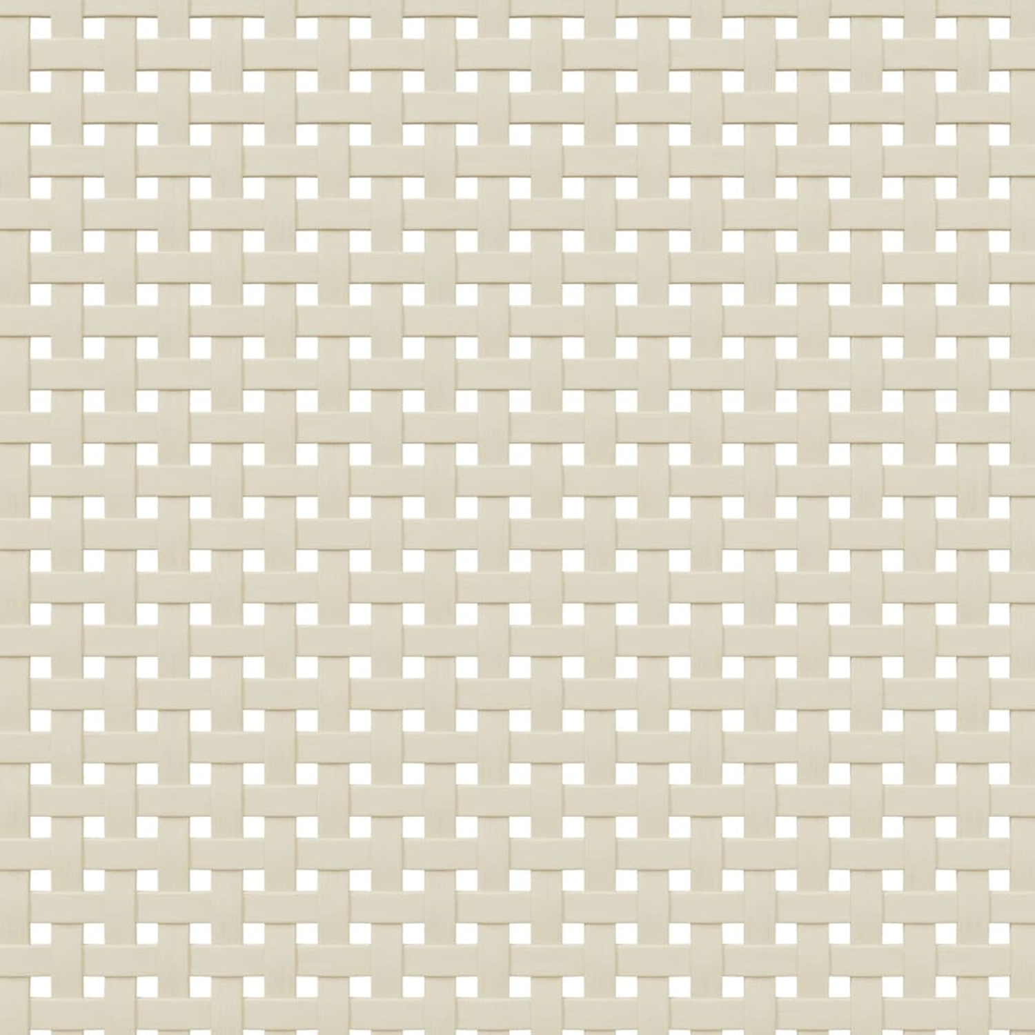 Ein gewebtes Muster in hellbeiger Farbe, das eine gitterartige Textur erzeugt.