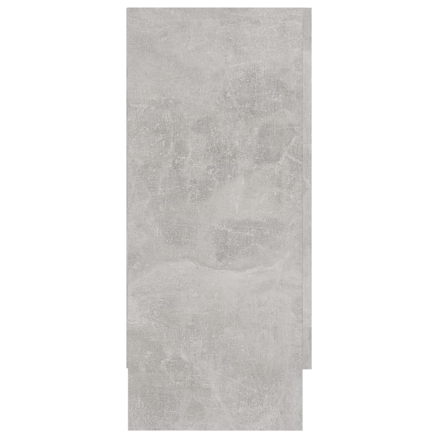 Ein grauer Beton-Schrank. Die Oberfläche ist strukturiert und hat ein raues Aussehen.