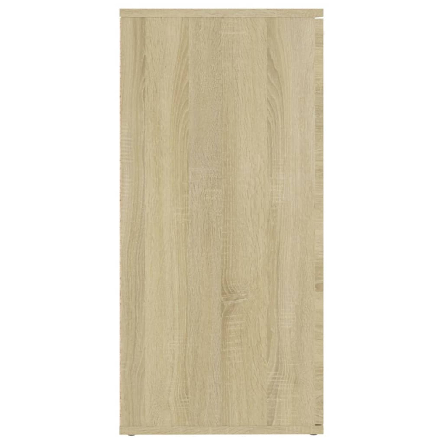 Ein hellfarbiger Holzschrank. Es ist eine Nahaufnahme der Seite des Schranks.