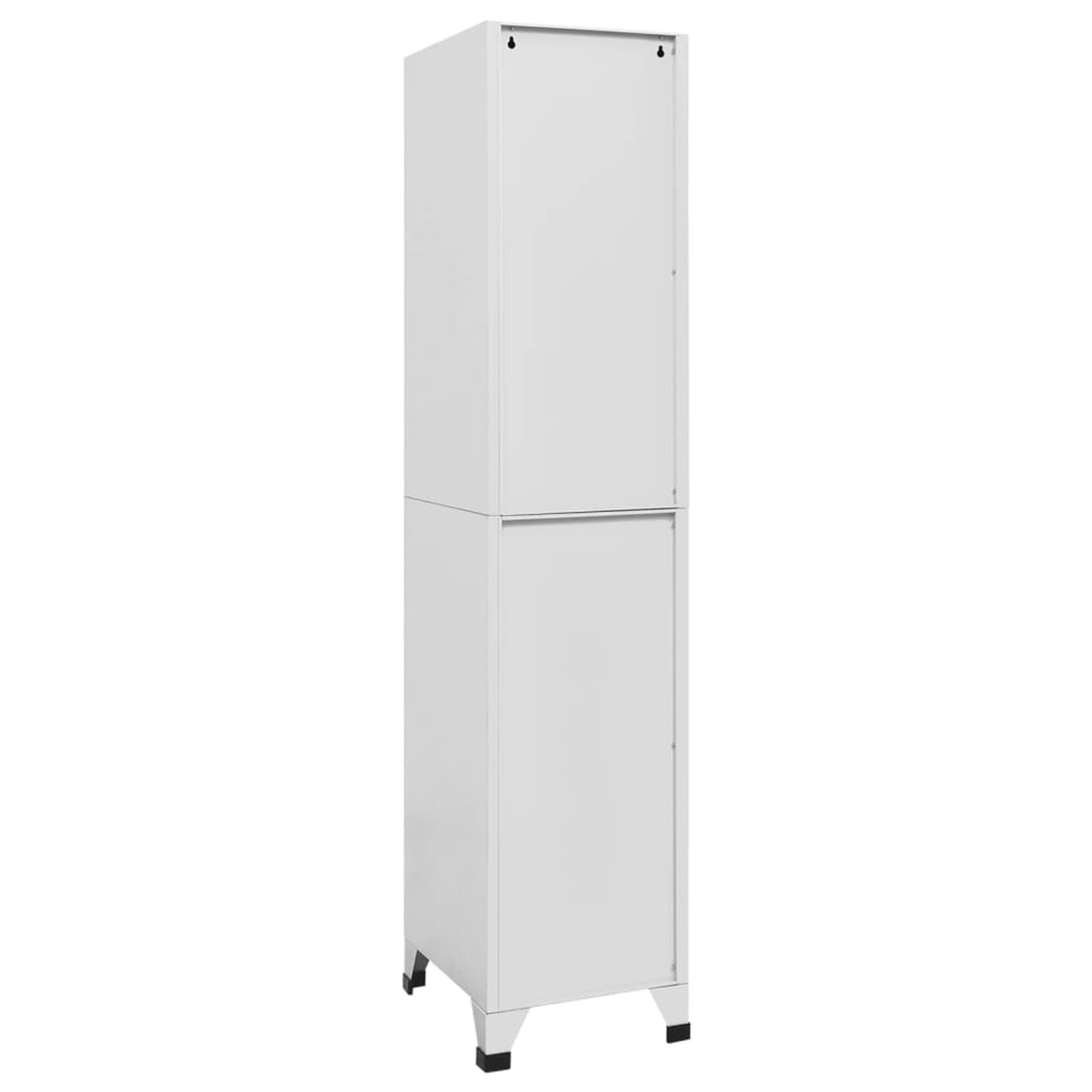 Ein Holzschrank mit zwei offenen Schubladen und zwei geschlossenen Türen.