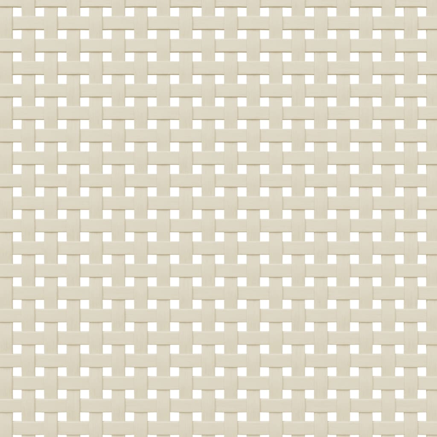 Ein beiger Hintergrund mit einem gewebten Muster und sich wiederholender quadratischer Gitterstruktur.