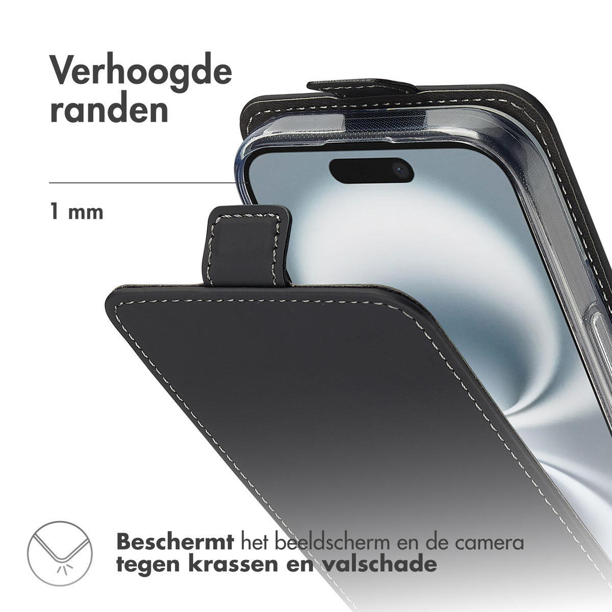 ACCEZZ SH00083469 Cover per Apple iPhone 16 Pro, Nero
