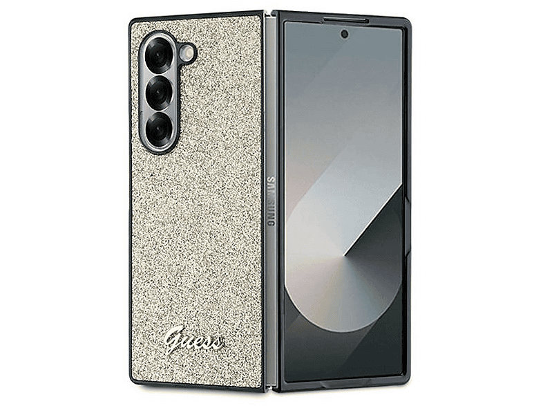 Custodia Guess Per Samsung Z Flip5 - Pelle Marrone Con Strass, Design Esclusivo E Protezione Rigida - Foto 12