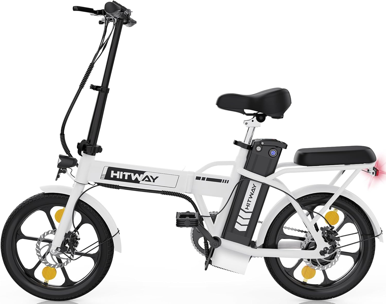 Bicicletta pieghevole HITWAY 16” Adulto E Bike con Li-Batteria
