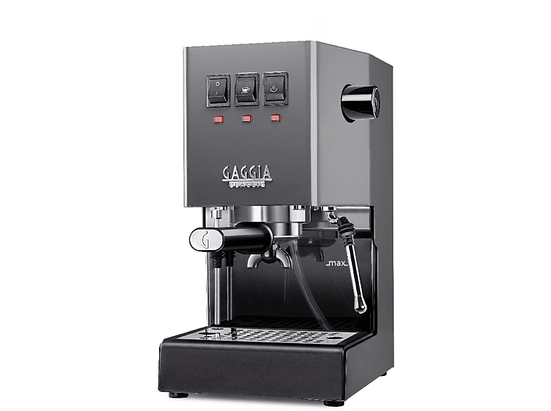 GAGGIA RI9481/16 CLASSIC E24 OP/Messingboiler Siebträgermaschine Grau