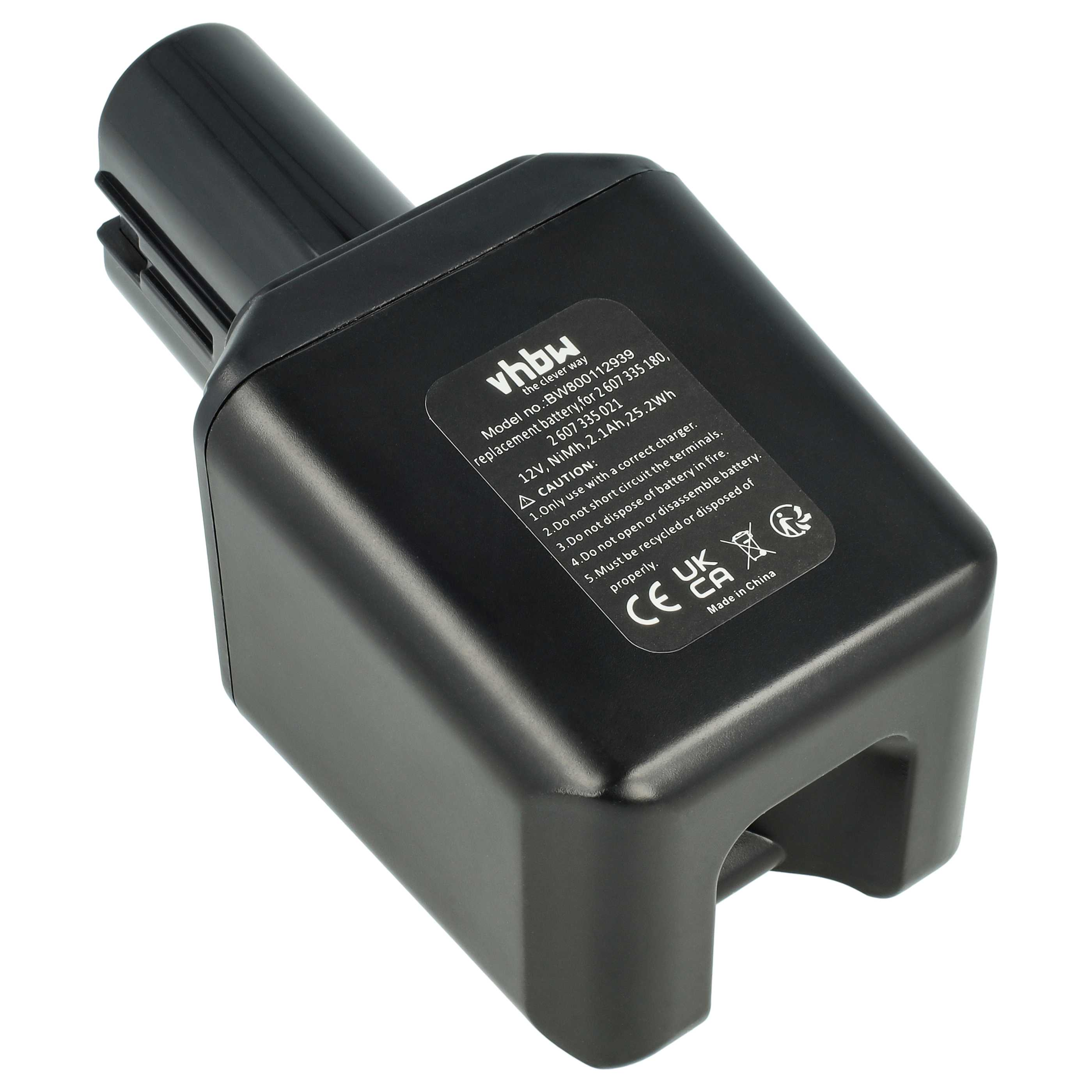 Ein schwarzes Akkupack mit Text, wahrscheinlich für ein Elektrowerkzeug, auf weißem Untergrund.