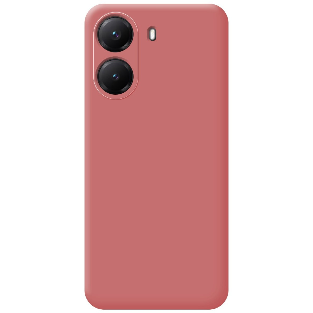 Custodia per telefono rosa con due obiettivi e un piccolo obiettivo.