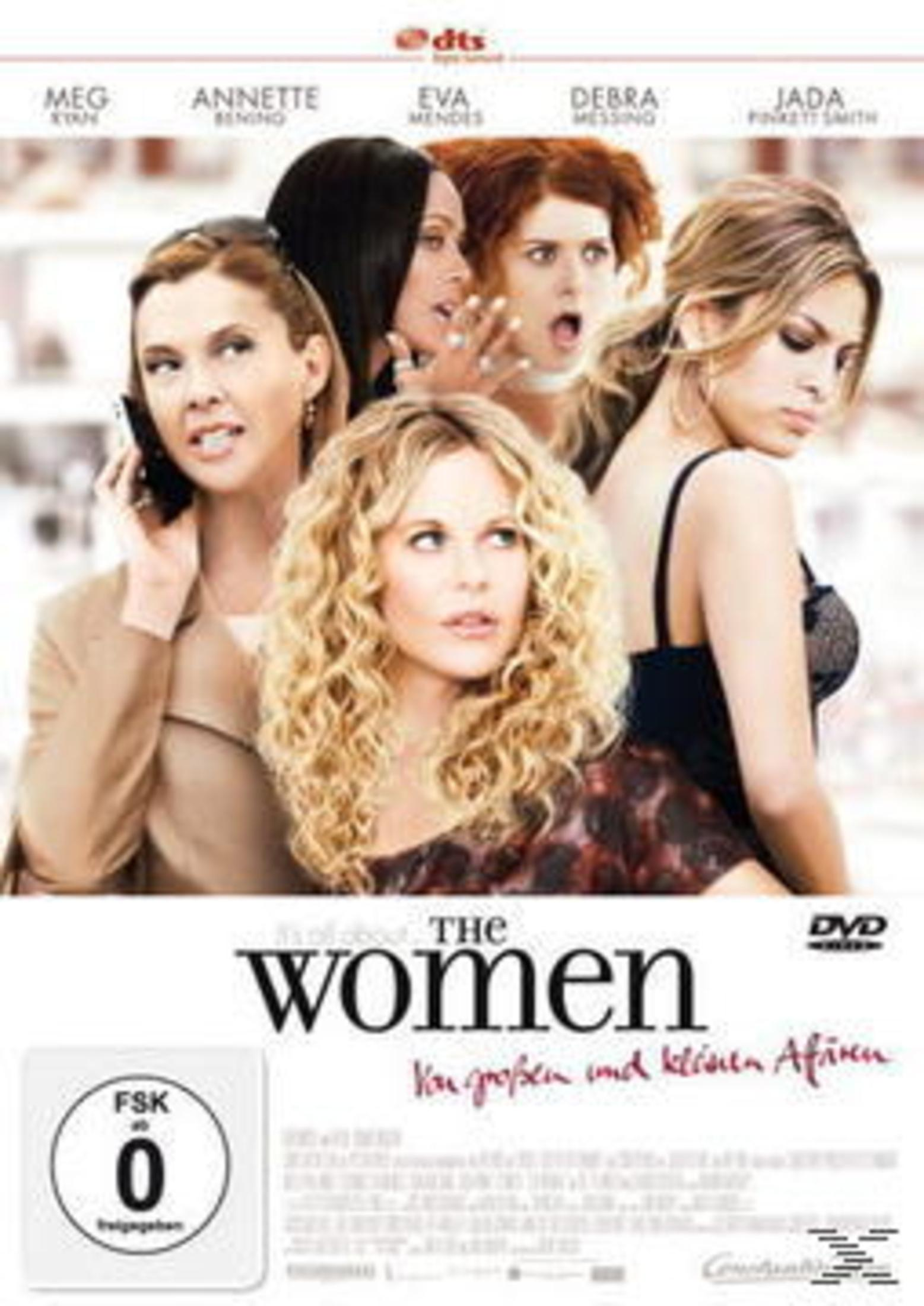 Filmposter von The Women mit fünf Schauspielerinnen, Namen oben und Titel unten.
