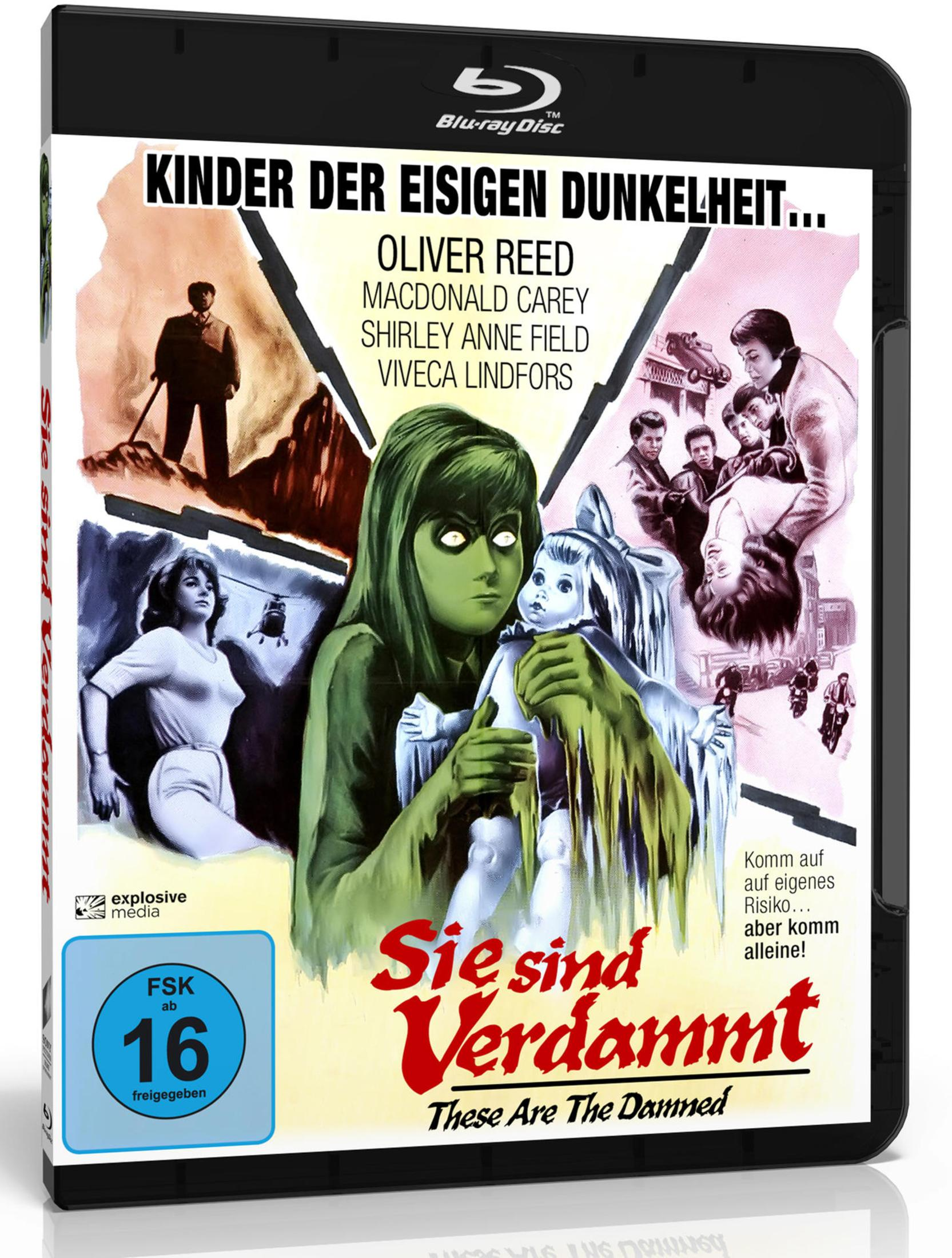 Couverture Blu-ray : Affiche de film avec femme verte tenant une poupée. En haut : titre et acteurs.