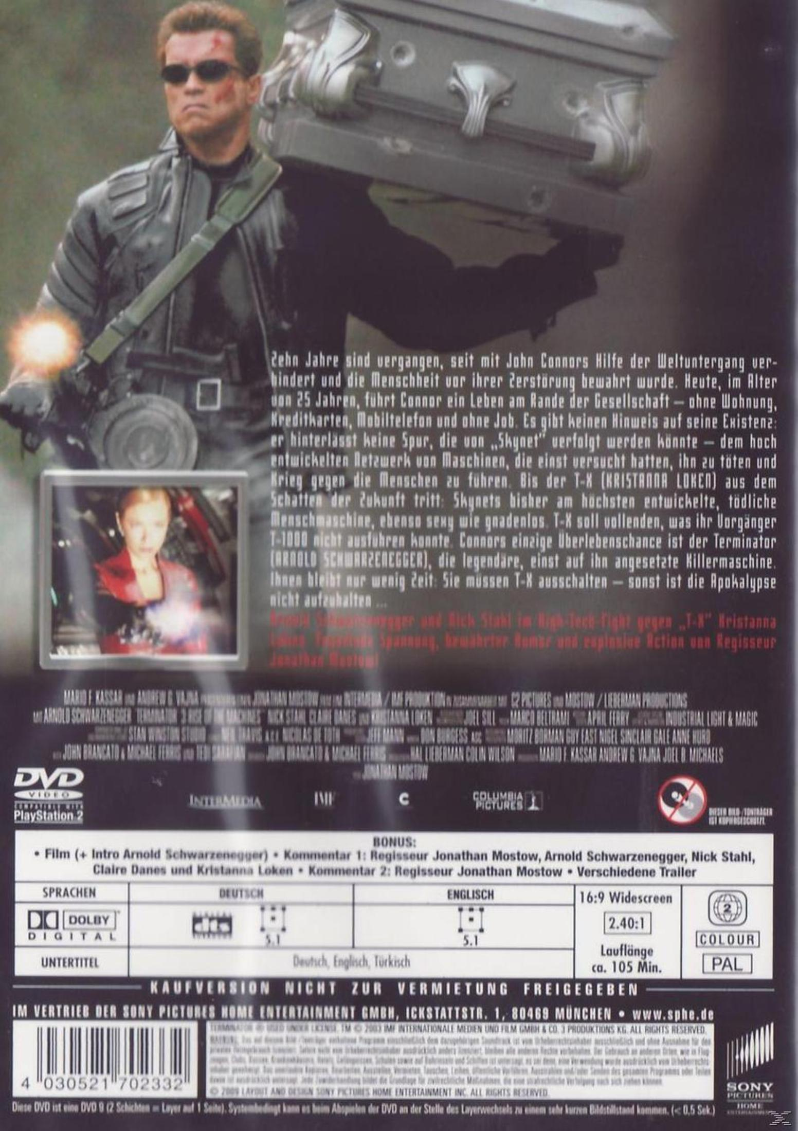 Terminator 3 - Rebellion der Maschinen (DVD) DVD