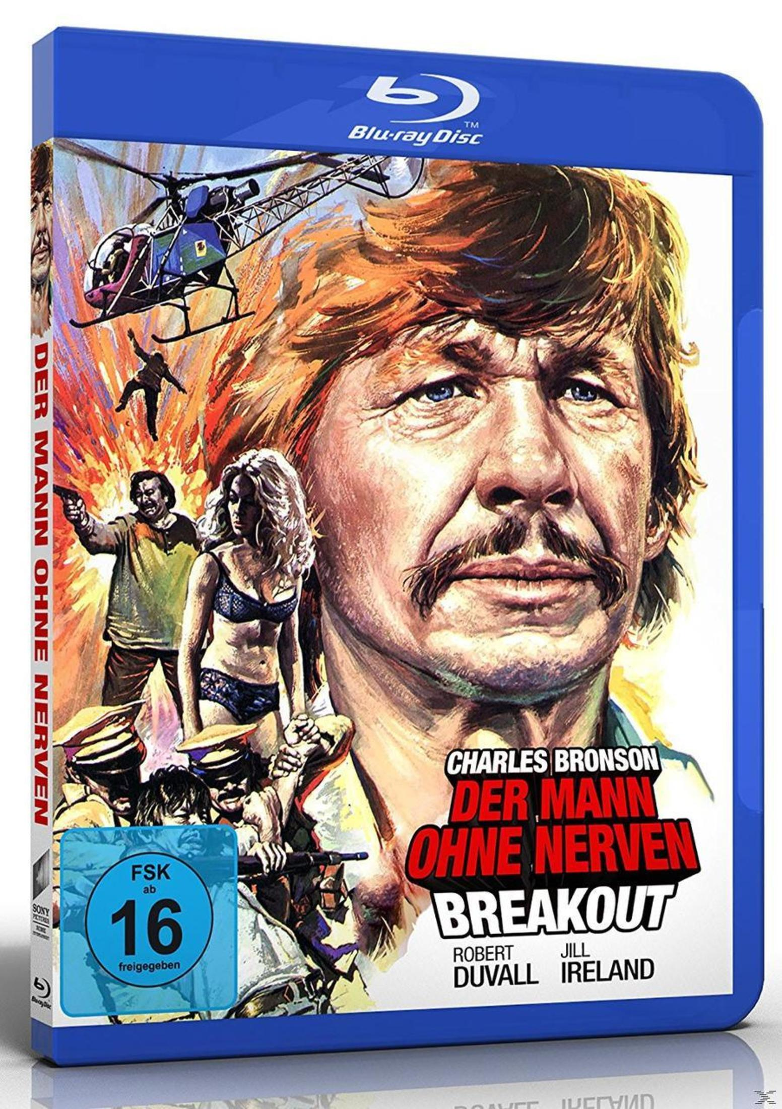 Boîtier Blu-ray avec Charles Bronson, hélicoptère, explosions et logo FSK 16.