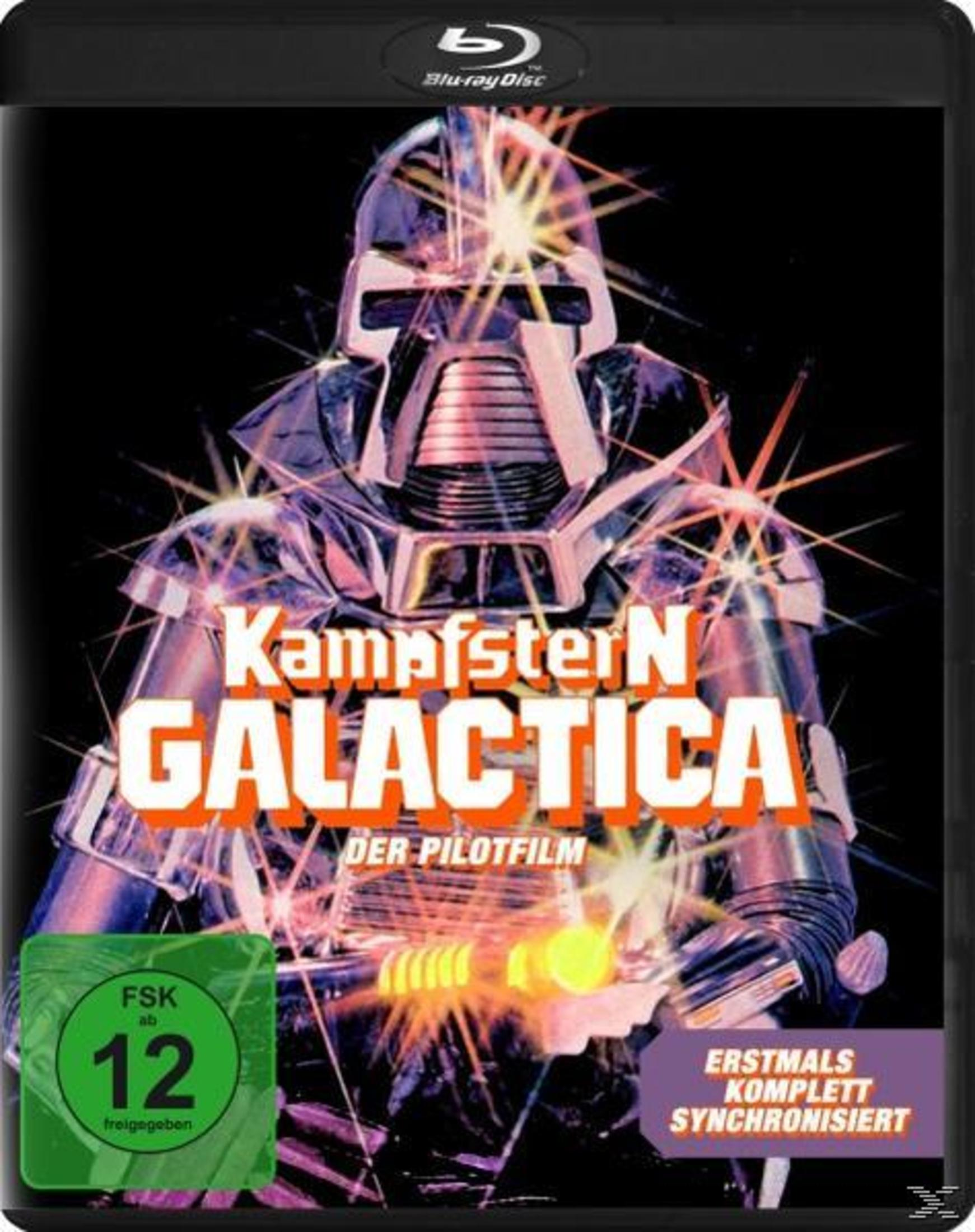 Un guerrier blindé aux yeux brillants sur la couverture de Kampfstern Galactica.