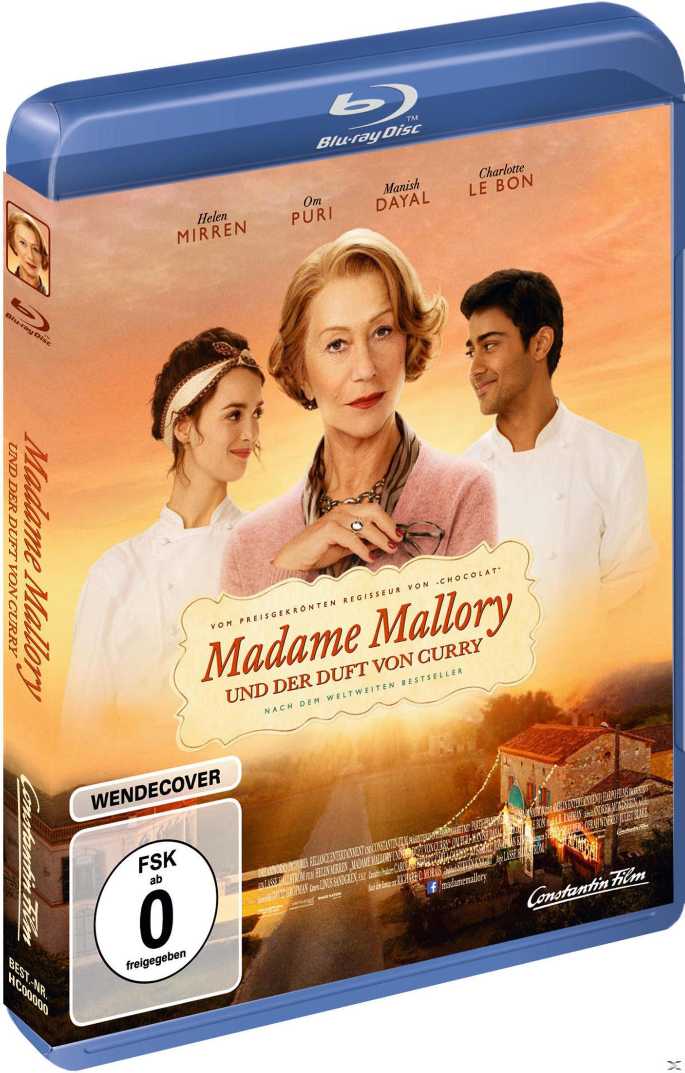 Blu-ray-Hülle des Films Madame Mallory und der Duft von Curry mit Helen Mirren.