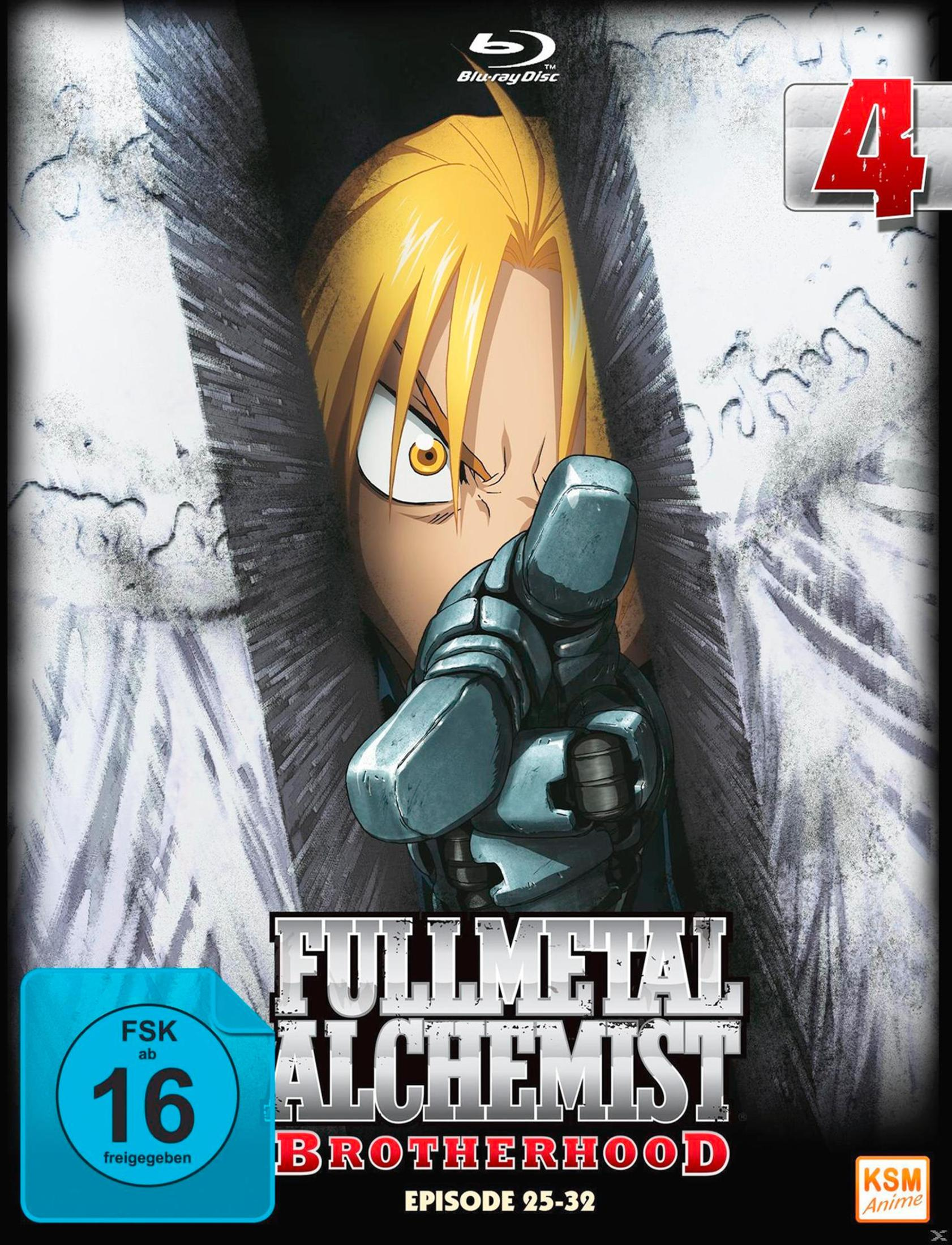 Couverture d'anime avec Edward Elric pointant son bras mécanique vers le spectateur.
