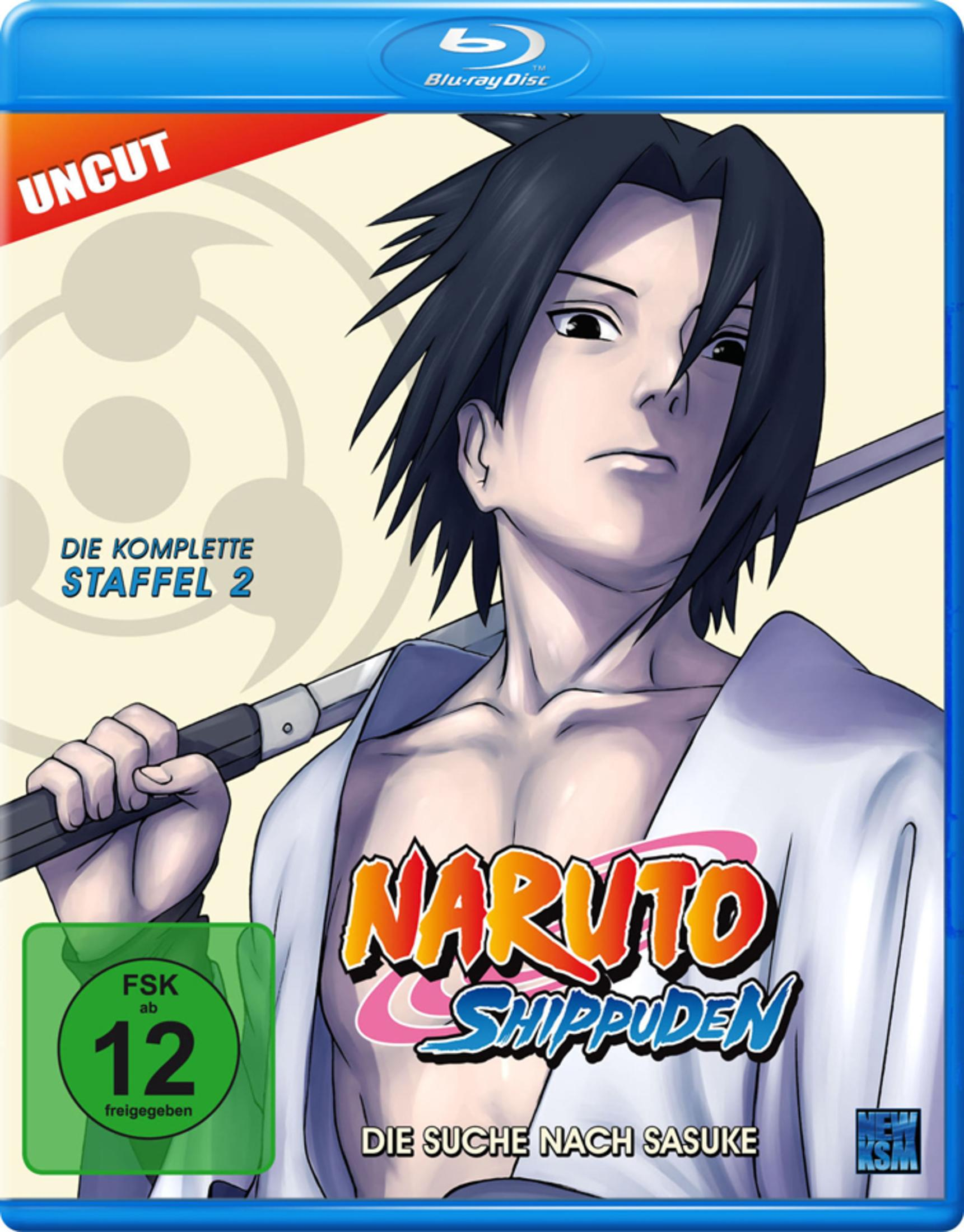 Couverture Blu-ray Naruto Shippuden : Sasuke avec épée, FSK 12, Saison 2