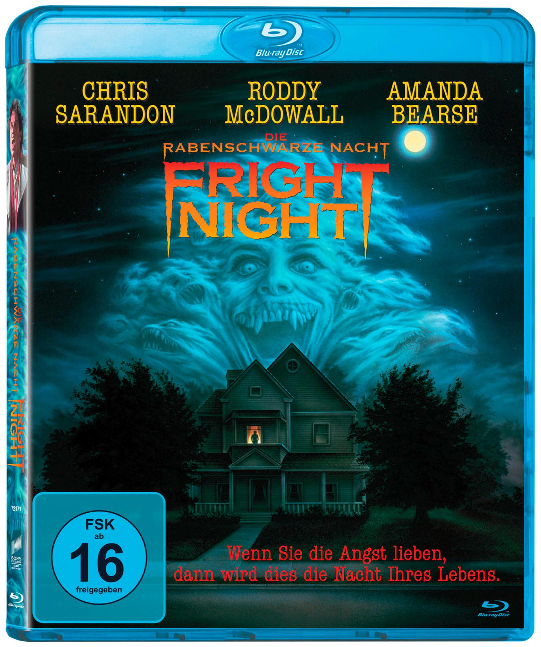 Pochette Blu-ray : Maison devant un ciel nocturne avec visage de monstre. FSK 16.