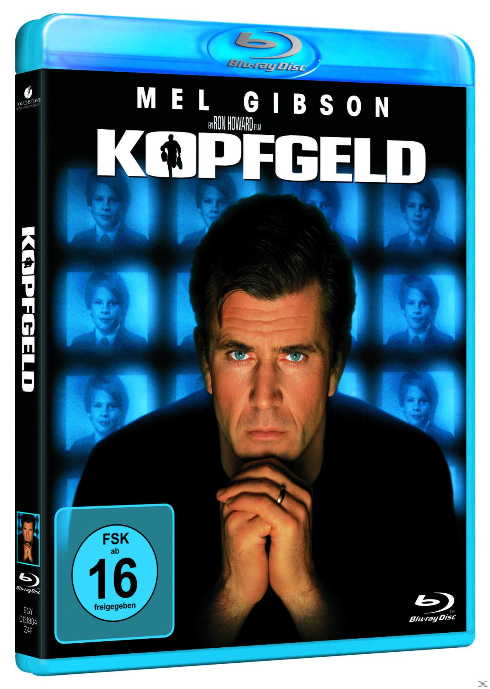 Das Blu-ray-Cover für "Kopfgeld" zeigt Mel Gibson in einer ernsten Pose vor dem Hintergrund mehrerer Bilder.