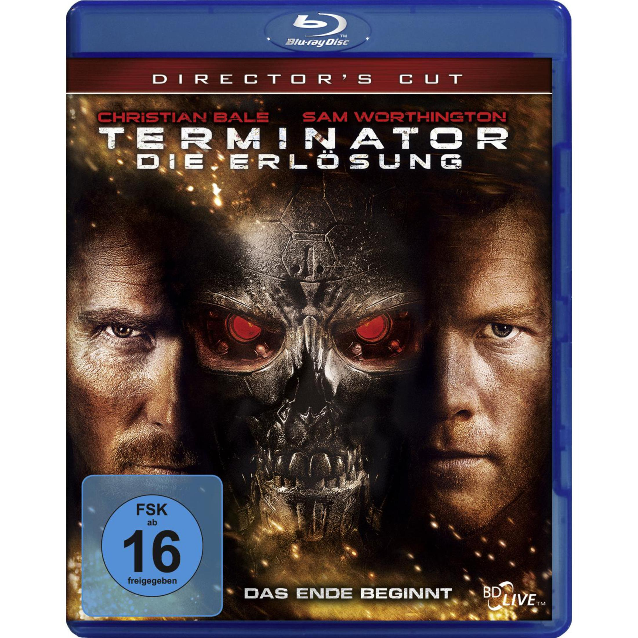 Couverture Blu-ray : Terminator avec des visages et un masque T-800.