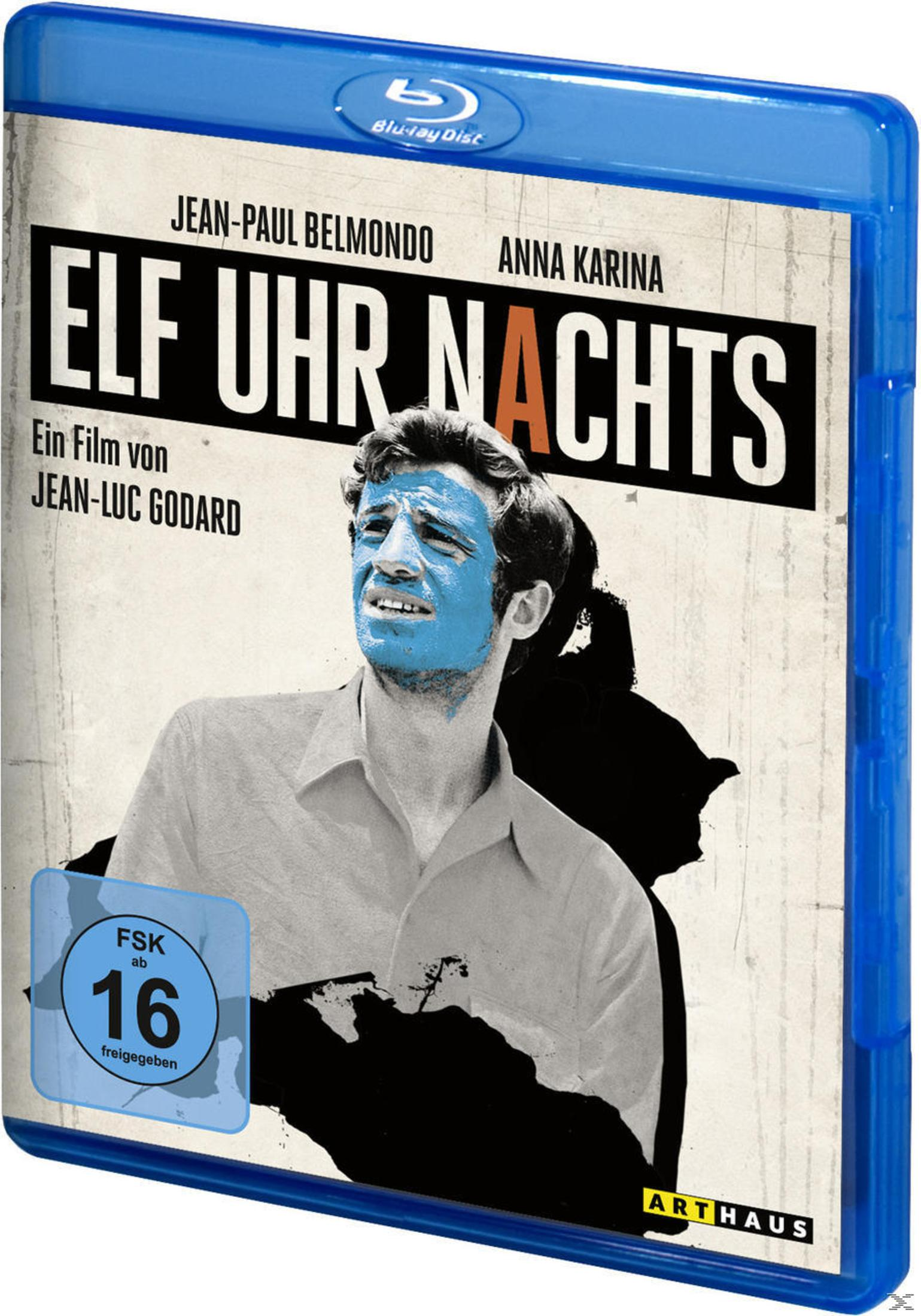 Pochette Blu-ray : Jean-Paul Belmondo au visage bleu, film "Elf Uhr Nachts".