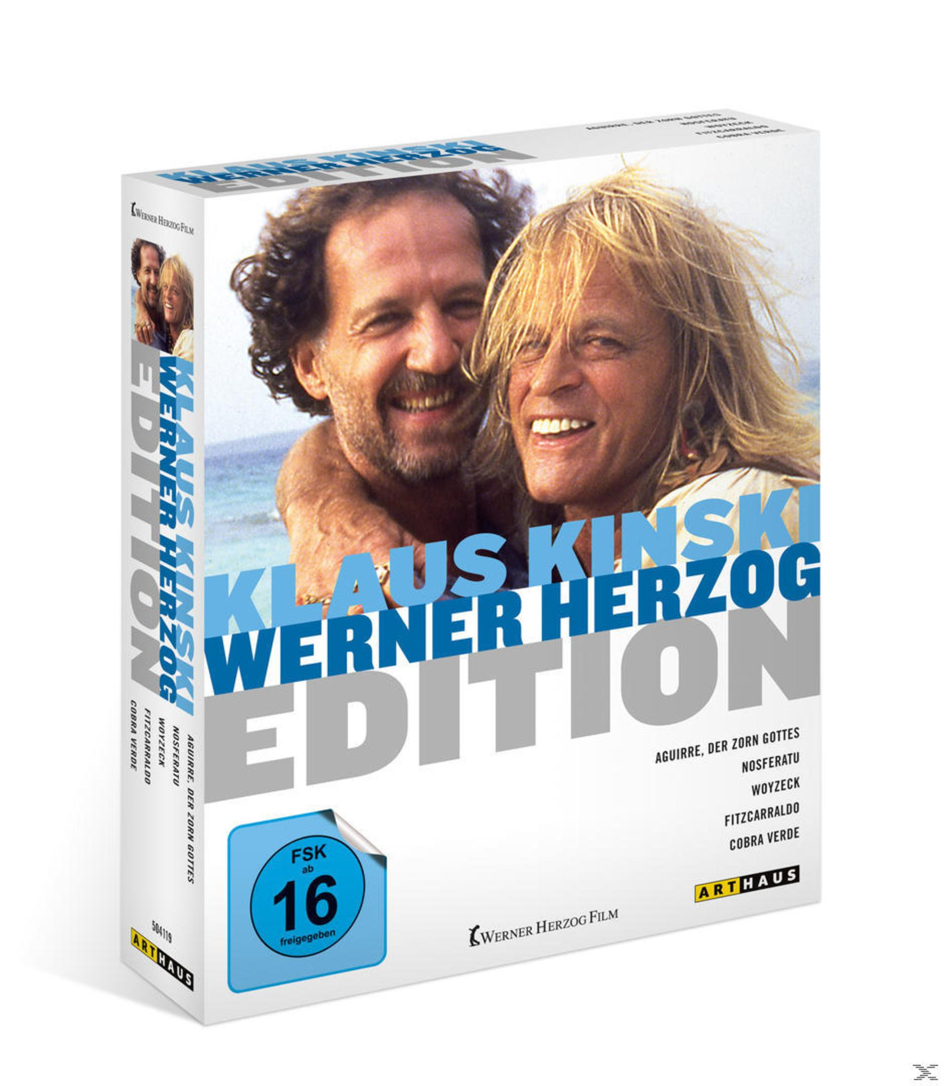 Boîtier DVD édition Klaus Kinski et Werner Herzog avec sceau FSK 16.