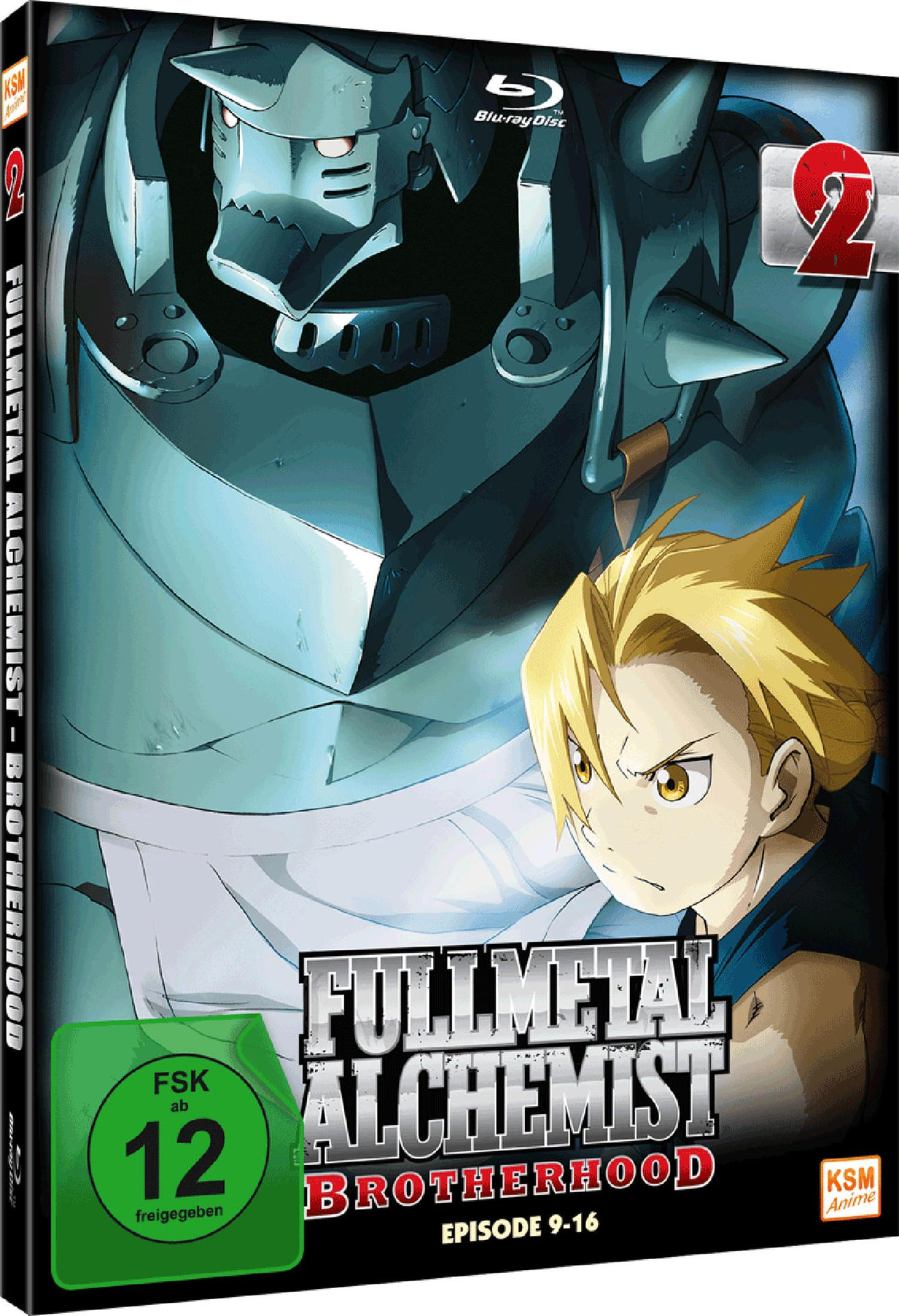 Couverture Blu-ray Anime avec Edward Elric et Alphonse Elric de Fullmetal Alchemist.