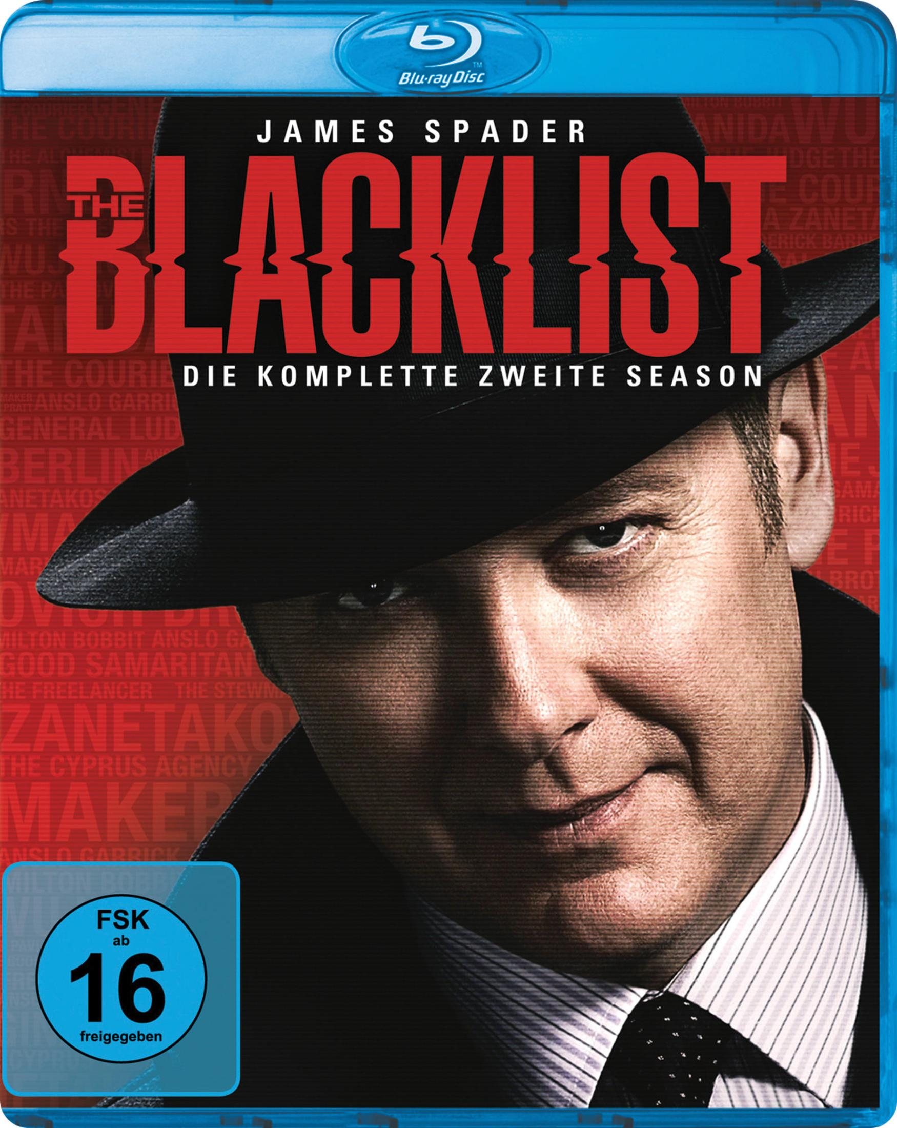 James Spader porte un chapeau et un costume sur la couverture de "The Blacklist : Saison 2 Complète".