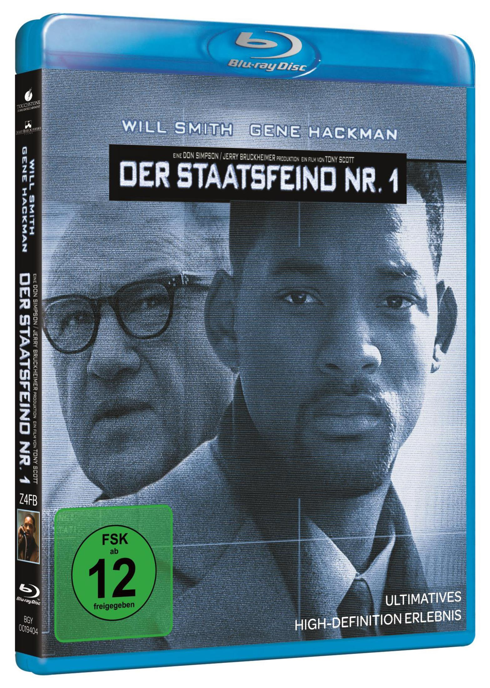 Enemy of the State DVD-Cover mit Will Smith und Gene Hackman. FSK-Bewertung sichtbar.