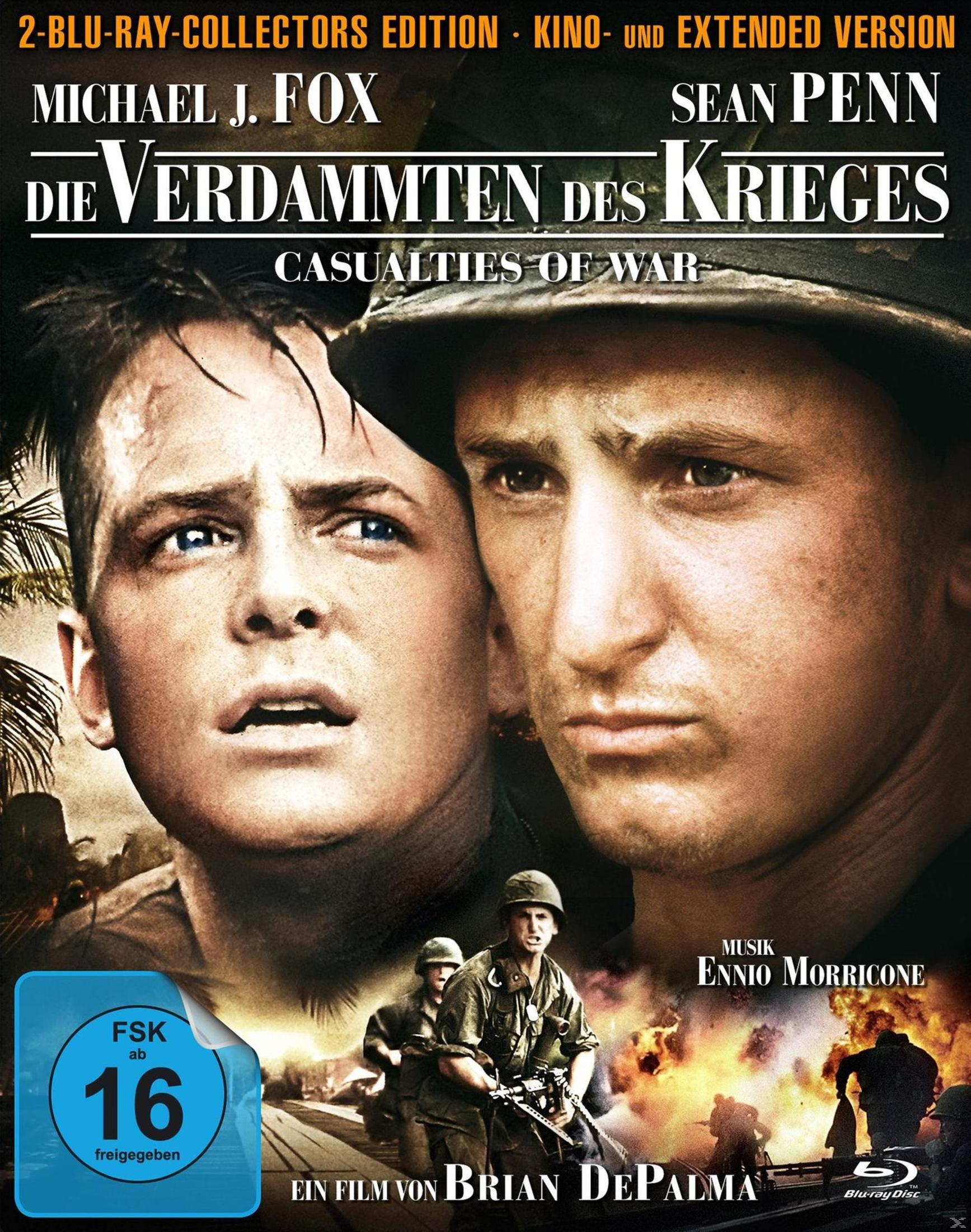 Affiche de film avec Michael J. Fox et Sean Penn, soldats en guerre. FSK 16.