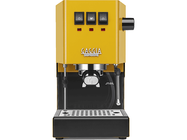 GAGGIA RI9481/18 CLASSIC E24 OP/Messingboiler Siebträgermaschine Gelb