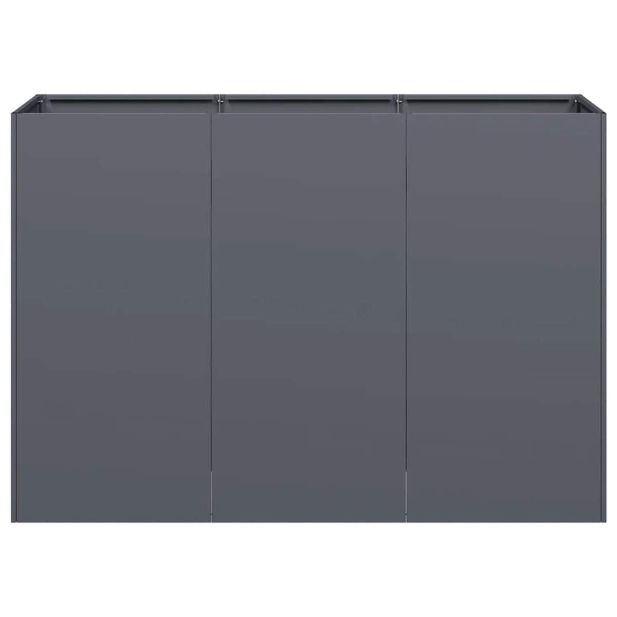 Mobile grigio a tre ante. Design semplice e moderno.