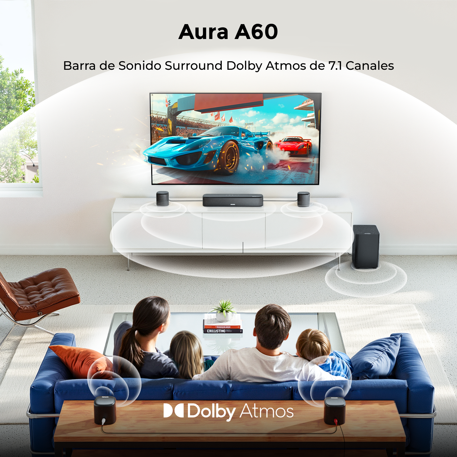 Barra de sonido con subwoofer | ULTIMEA Aura A60 - 7.1 Barra de