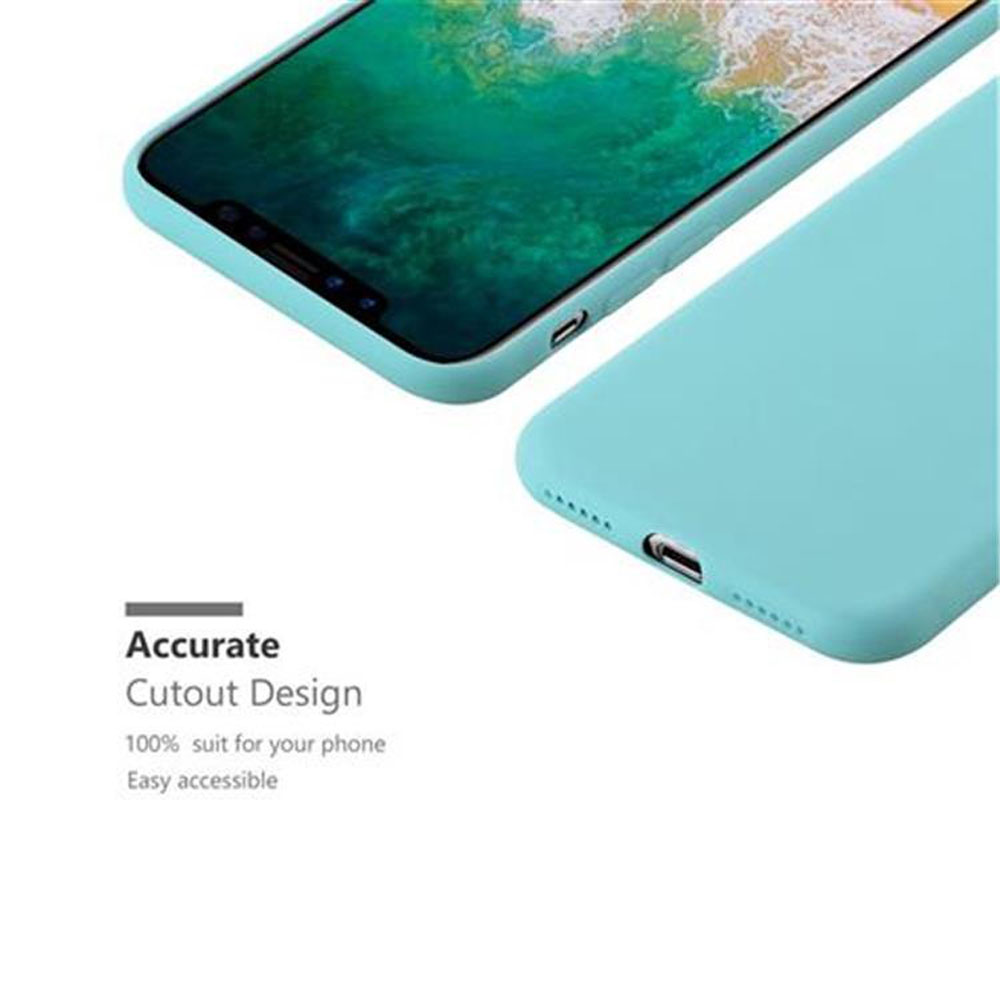 Zwei Handyhüllen, eine zeigt ein Telefon, die andere ein Ausschnittdesign.