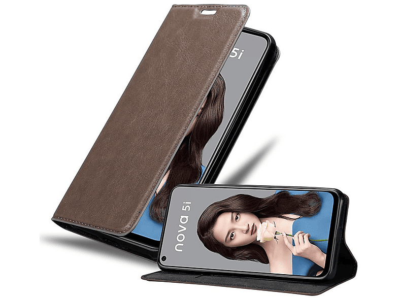 Cadorabo Vetro Temperato Per Huawei Nova 5i / P20 Lite 2019 - Trasparente Con Bordo Nero, Durezza 9H, Copertura Completa - 2