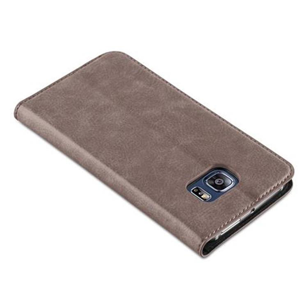Eine braune Handyhülle für ein Telefon.