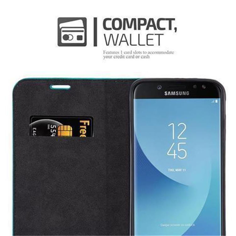 Telefono in custodia nera con slot per schede. La scheda mostra Free e una carta di credito.