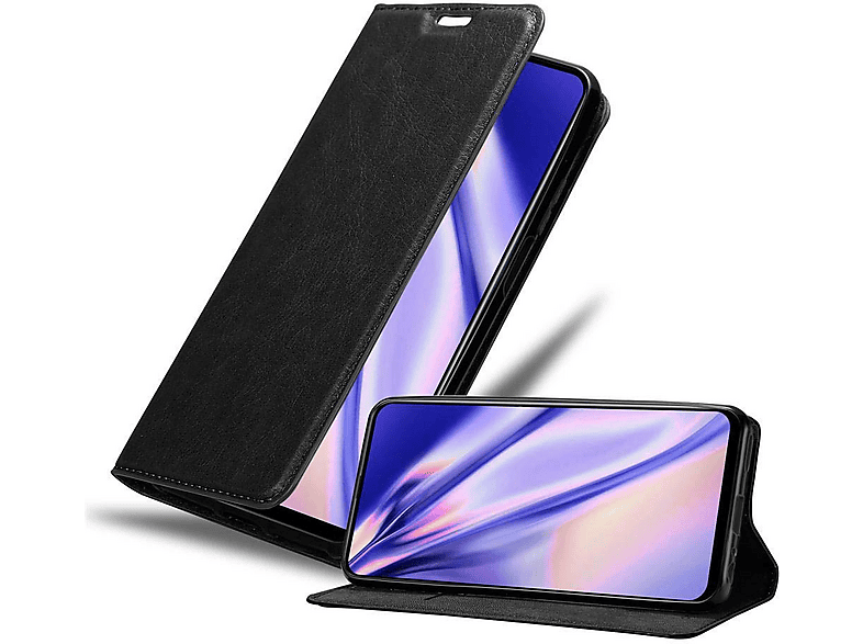 Cadorabo Custodia Libro Portafoglio Per Honor 9X Pro, Colore Nero Carbone, Con Slot Per Carte, Funzione Stand E Chiusura Magnetica