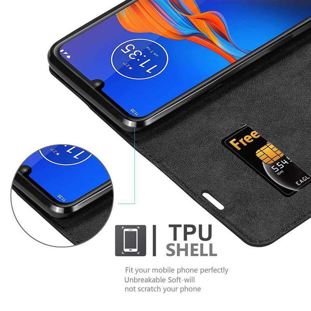 Telefon in einem Etui mit SIM-Karte.