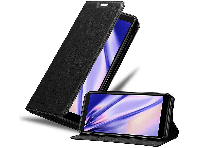 Cadorabo Custodia Libro per WIKO Y60 in NERO DI NOTTE