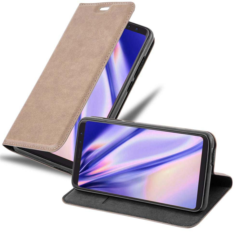 Cadorabo Custodia Libro per WIKO VIEW GO in AZZURRO SCURO NERO - con Vani di Carte, Funzione Stand e Chiusura Magnetica - Portafoglio Cover Case Wallet Book Etui Protezione