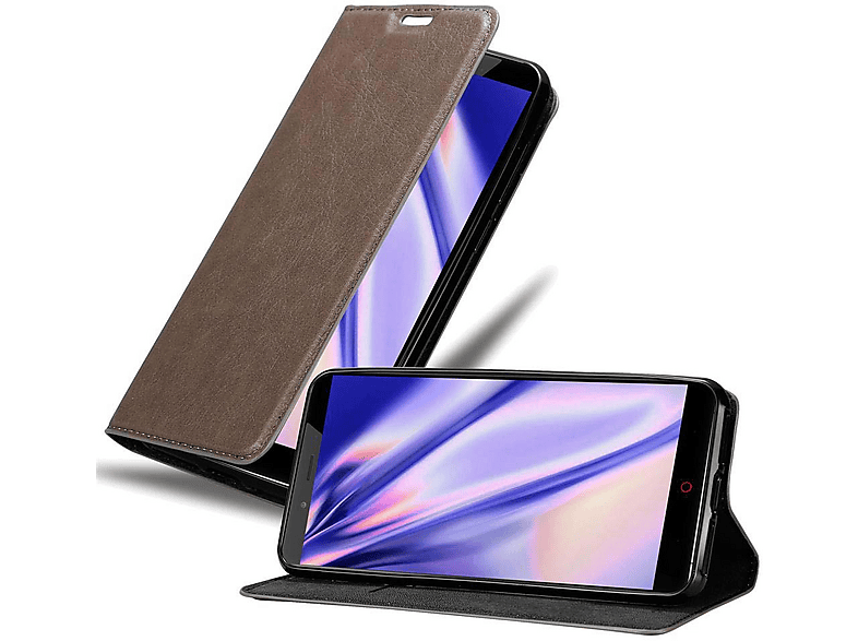 Cadorabo Custodia Libro Portafoglio Per ZTE Nubia Z11 – BRUNO CAFÉ Con Vani Carte