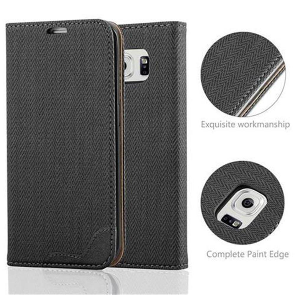 Custodie nere per telefono con un motivo strutturato. I dettagli della custodia sono evidenziati con il testo 'Exquisite workmanship'.
