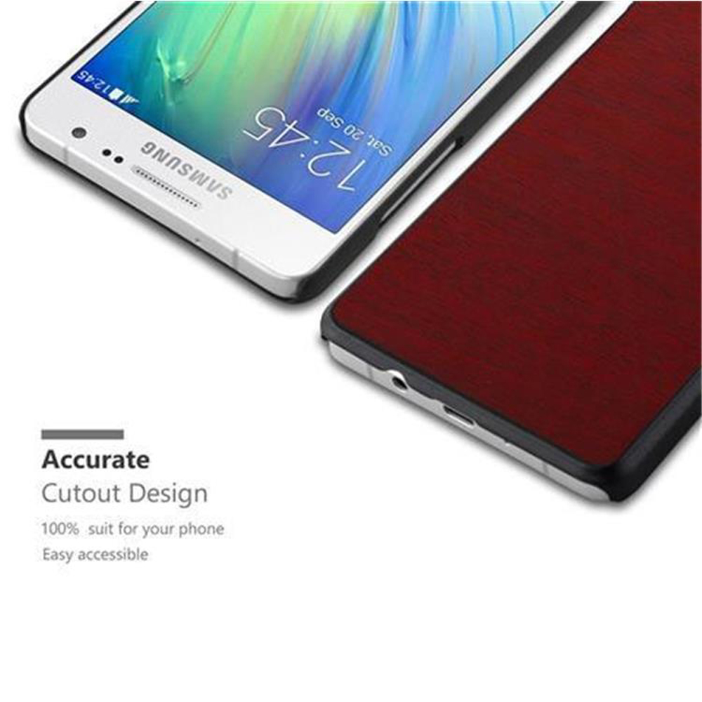 Se muestra un teléfono y una funda. El teléfono muestra la hora. El texto dice 'Accurate Cutout Design'.