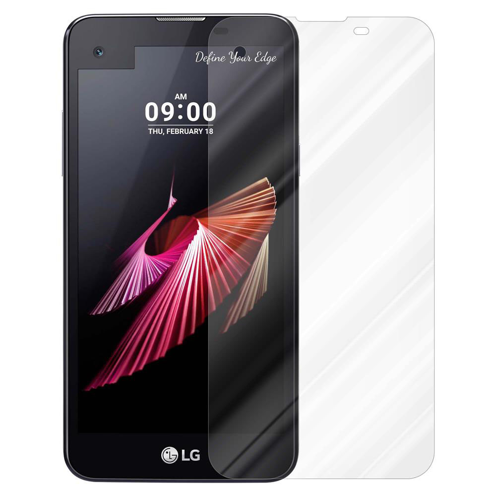 Uno schermo del telefono con una protezione schermo applicata, che mostra l'ora 09:00, una data e un logo LG.