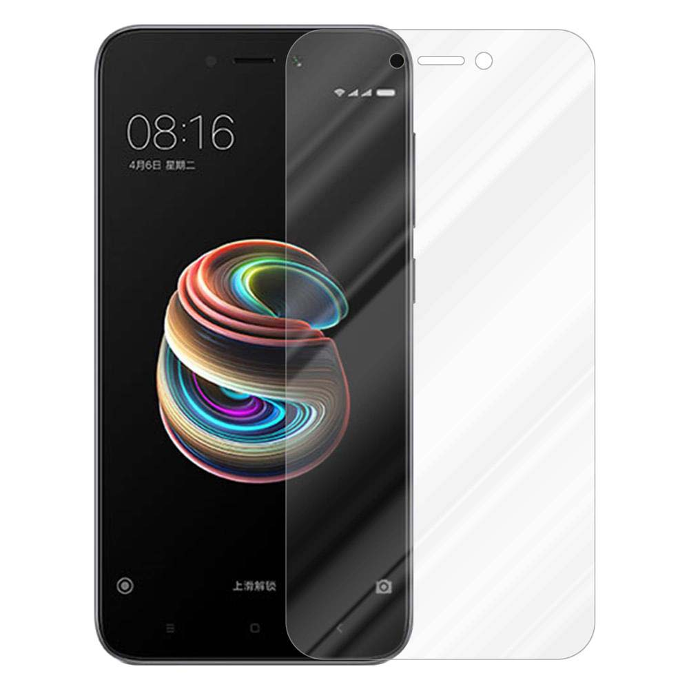 Uno smartphone nero con protezione schermo. Lo schermo mostra l'ora.