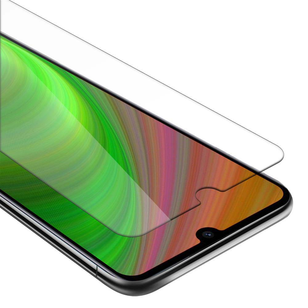 Una protezione schermo è sullo schermo di un telefono, che mostra uno sfondo colorato.