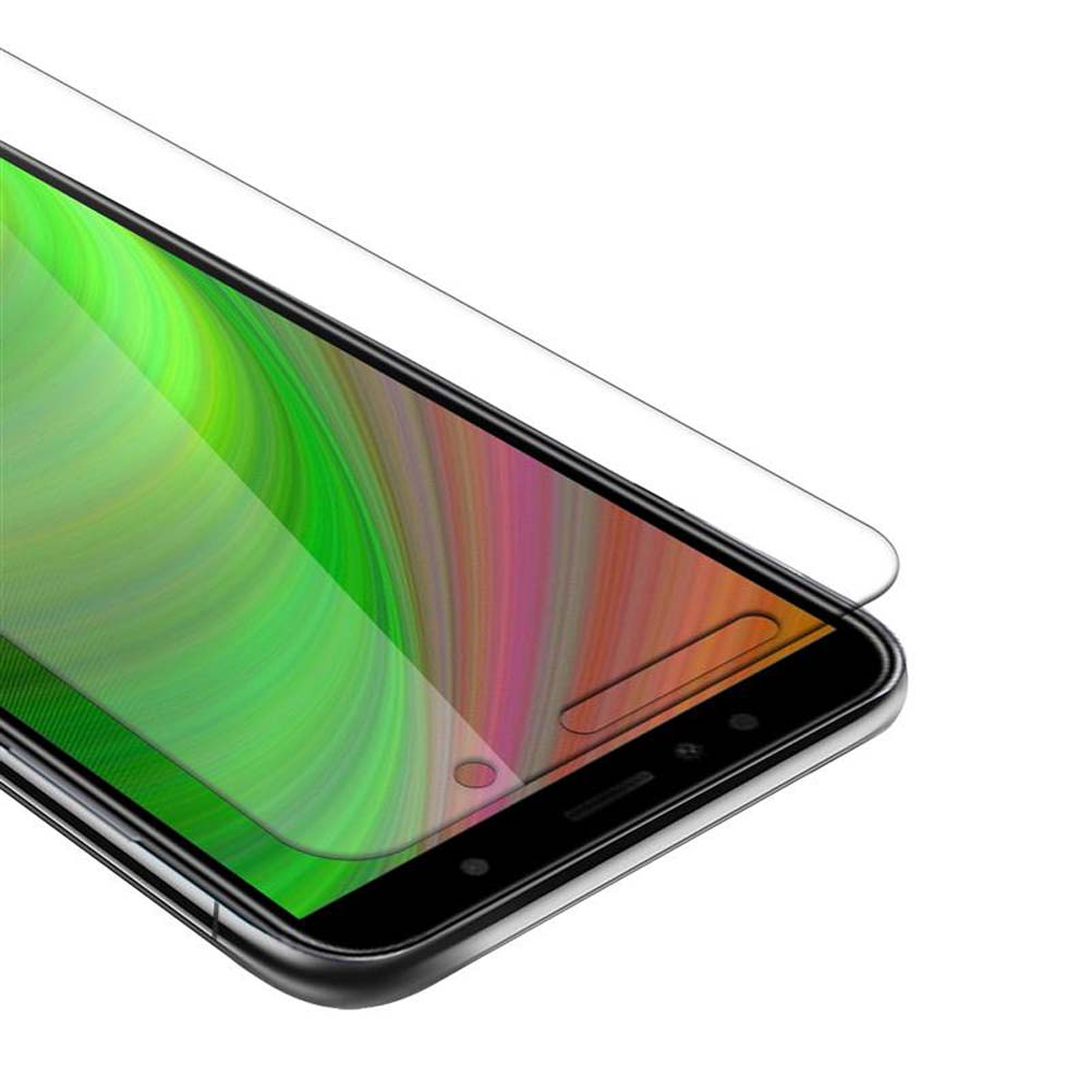 Primo piano dello schermo del telefono e del proteggi schermo.