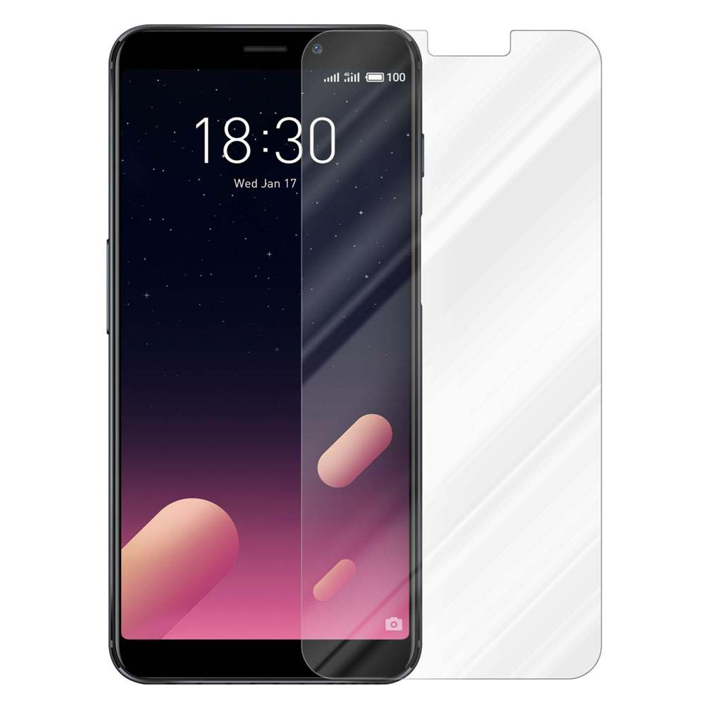 Schermo del telefono con protezione applicata. Ora e data vengono visualizzate.